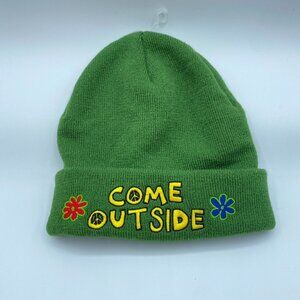 Urban Outfitters Coney Island Picnic Come Outside Beanie Green Unisex OS NWOT